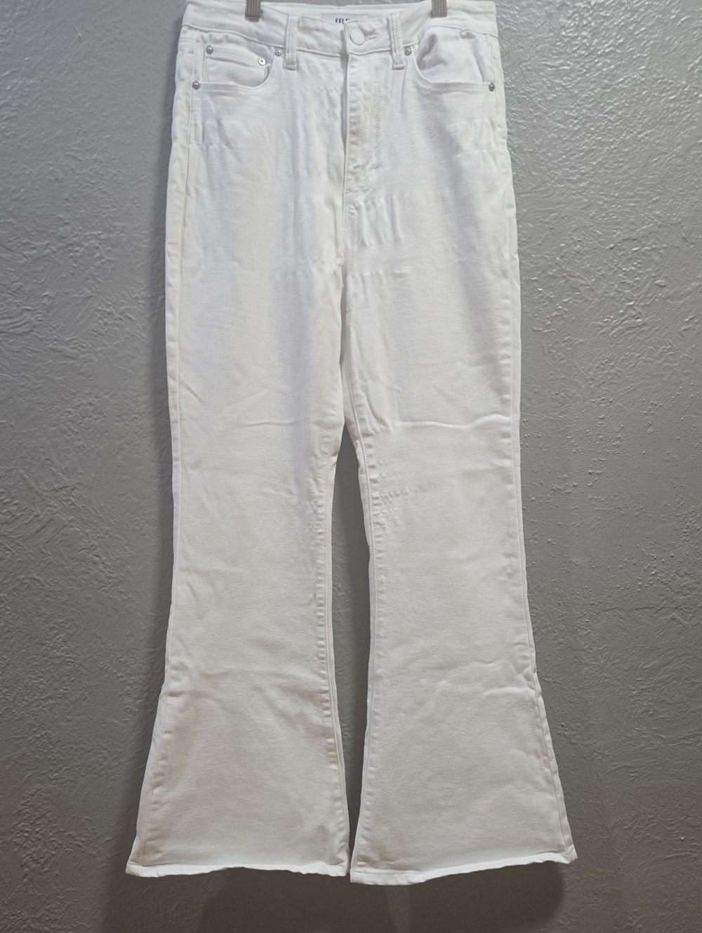 JBD Classic White High-Rise Flare Jeans - Wide Leg